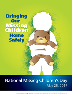 2017 Bringing Our Missing Children Home Safely Poster